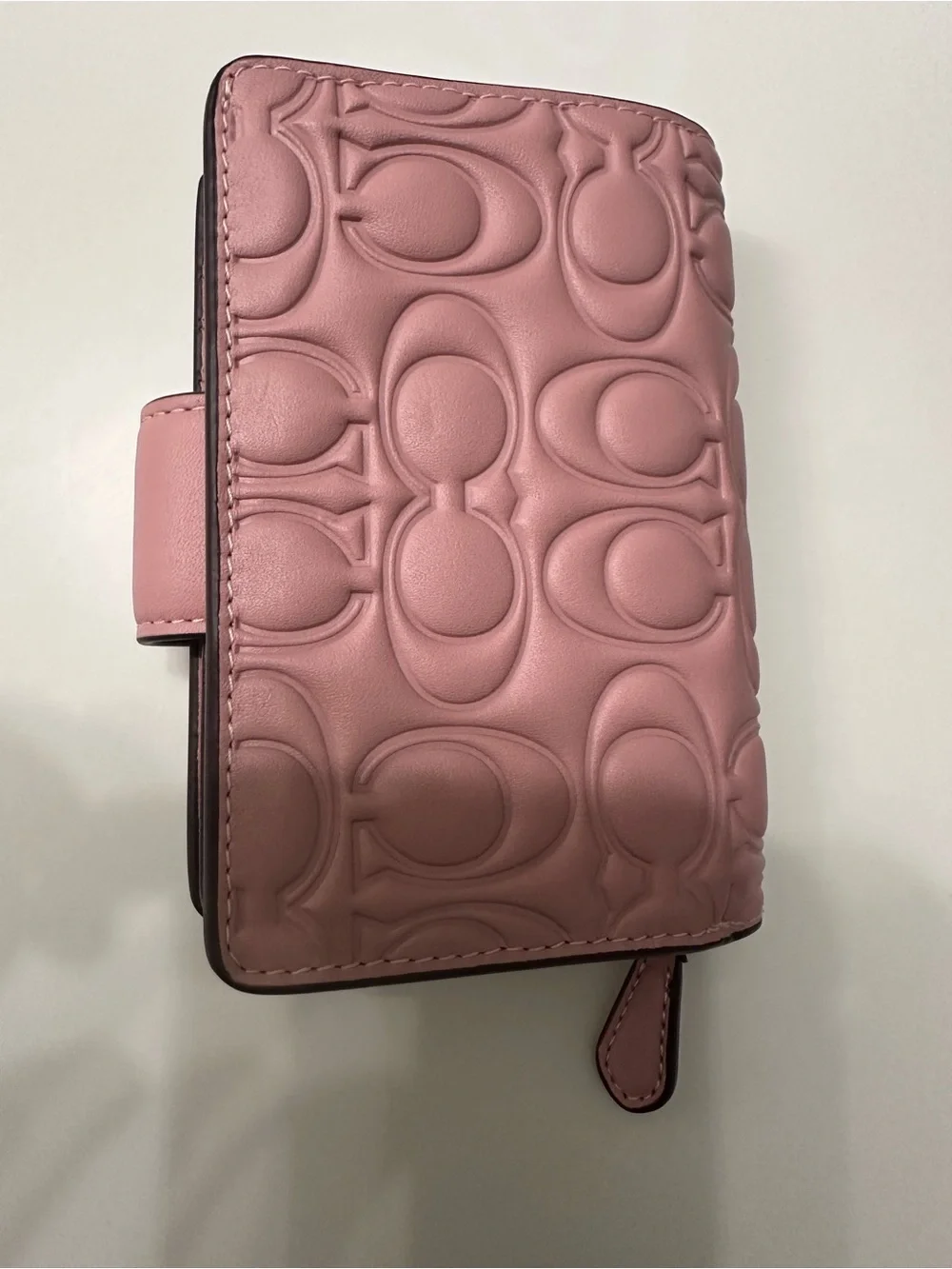 NWT Coach Outlet Medium Corner Zip Wallet In Signature Leather
